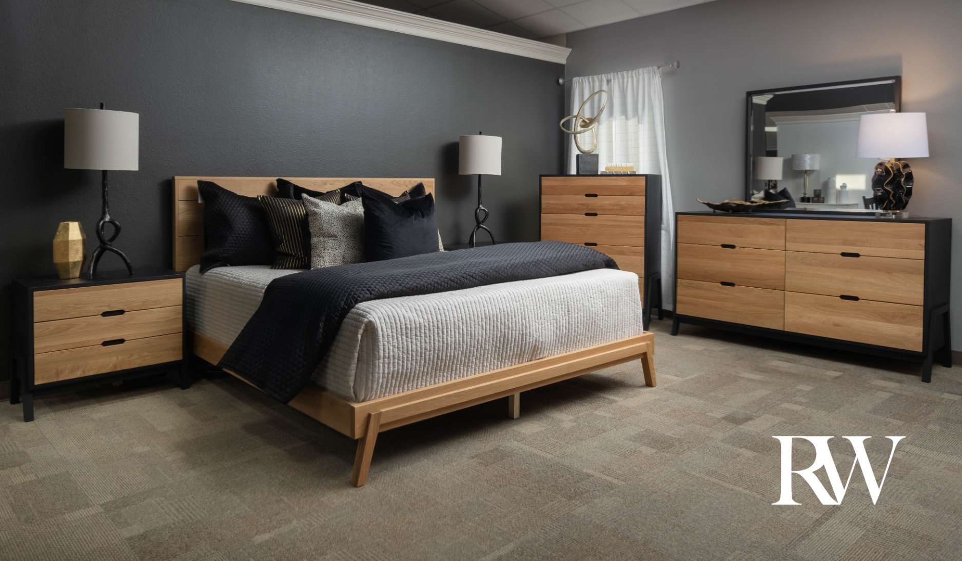 Shop the Madison King or Ridgecrest Queen bedroom collections and save more when bundled with a premium mattress from Tempur-Pedic, Sealy, or Stearns & Foster.
