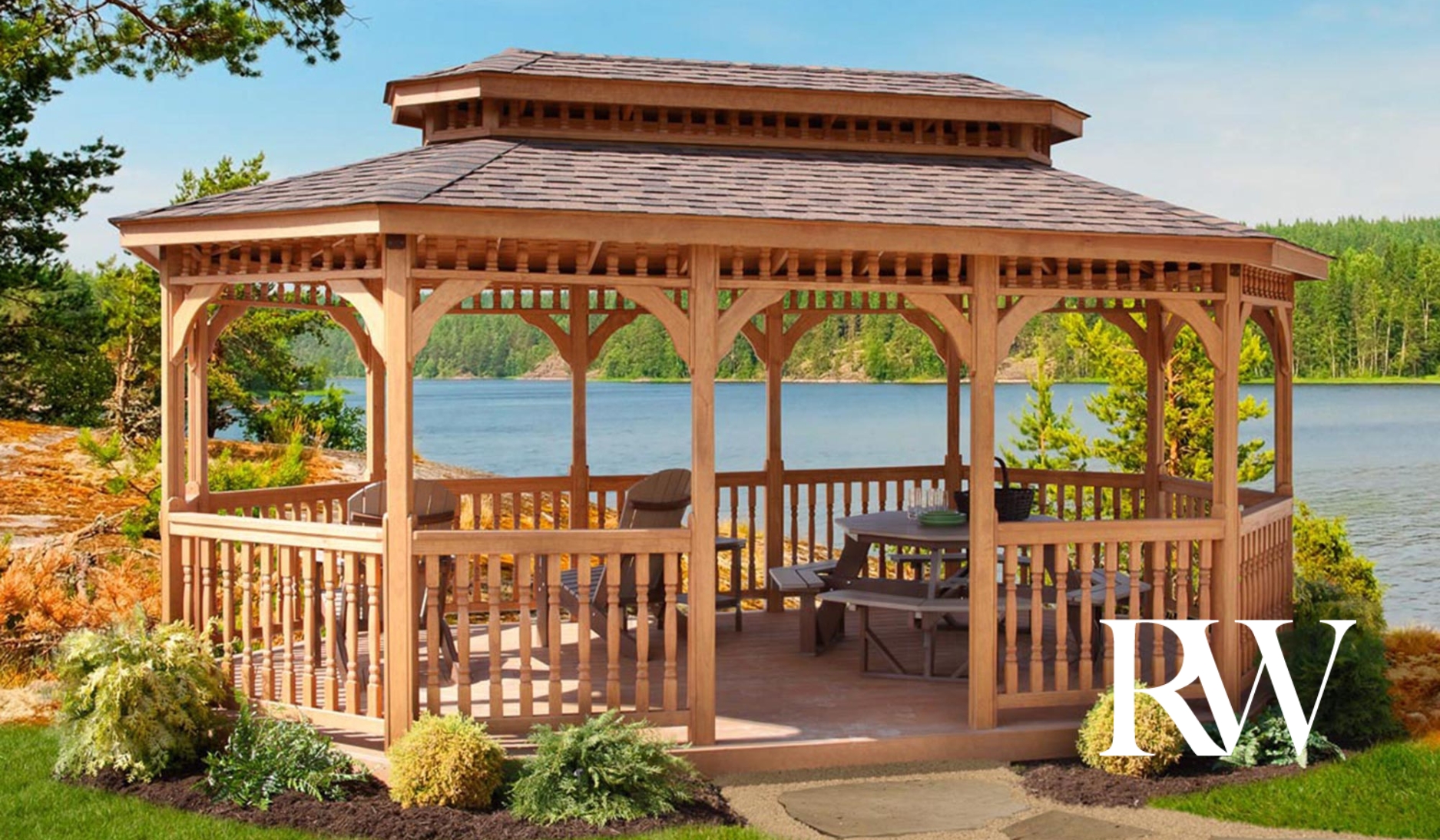 Premium Rockwood gazebos for elegant and lasting outdoor living.