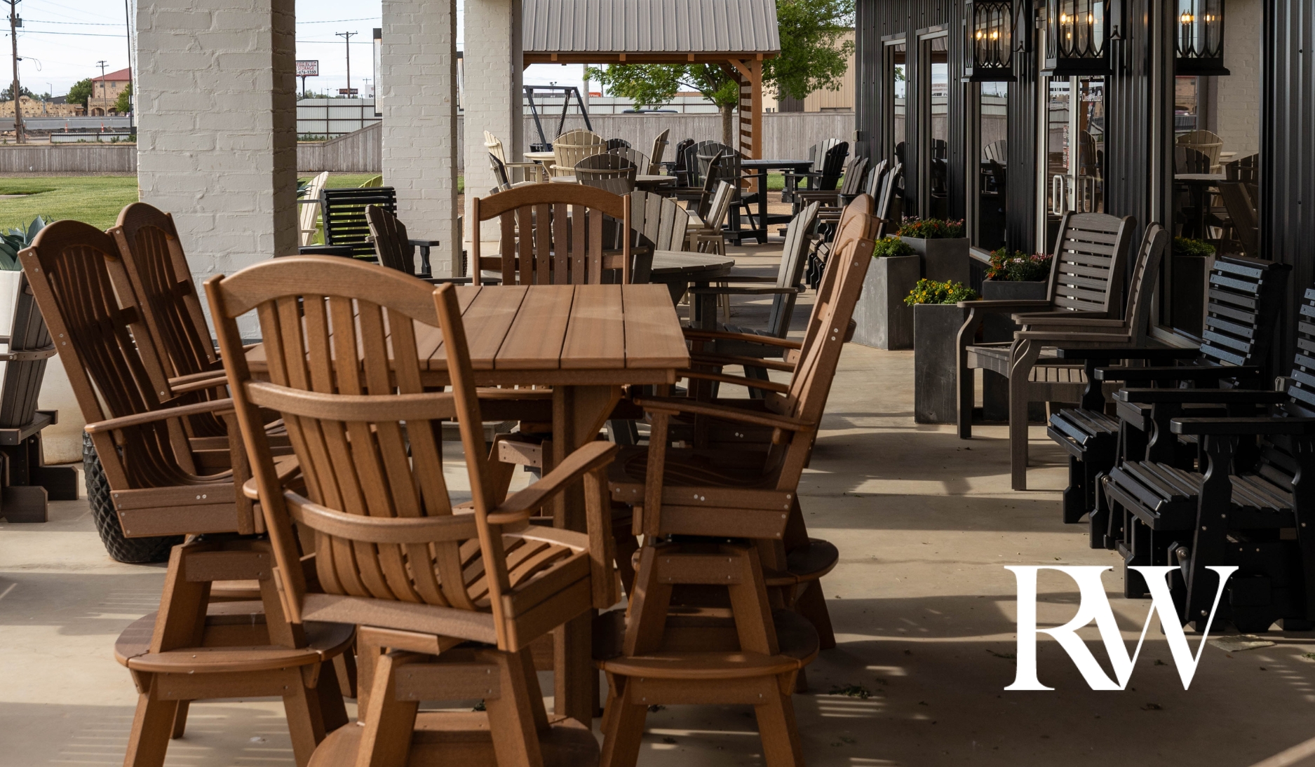 Turn your backyard into a summer retreat with our new outdoor patio furniture collection at Rockwood Furniture Co.