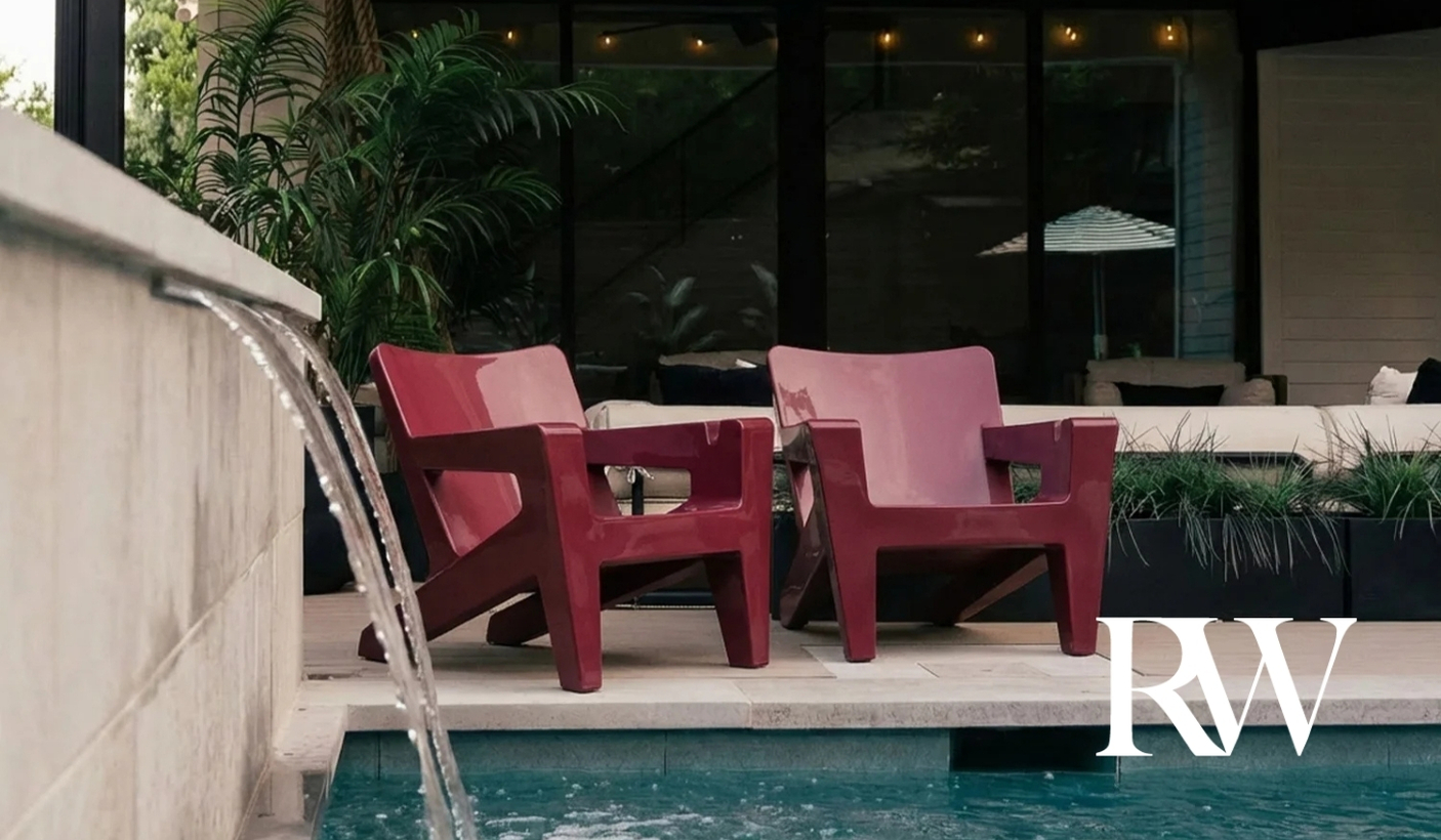 Bring color to your outdoor living with Tupelo Goods. Discover modern outdoor furniture now available in the Rockwood Furniture Co. showroom.